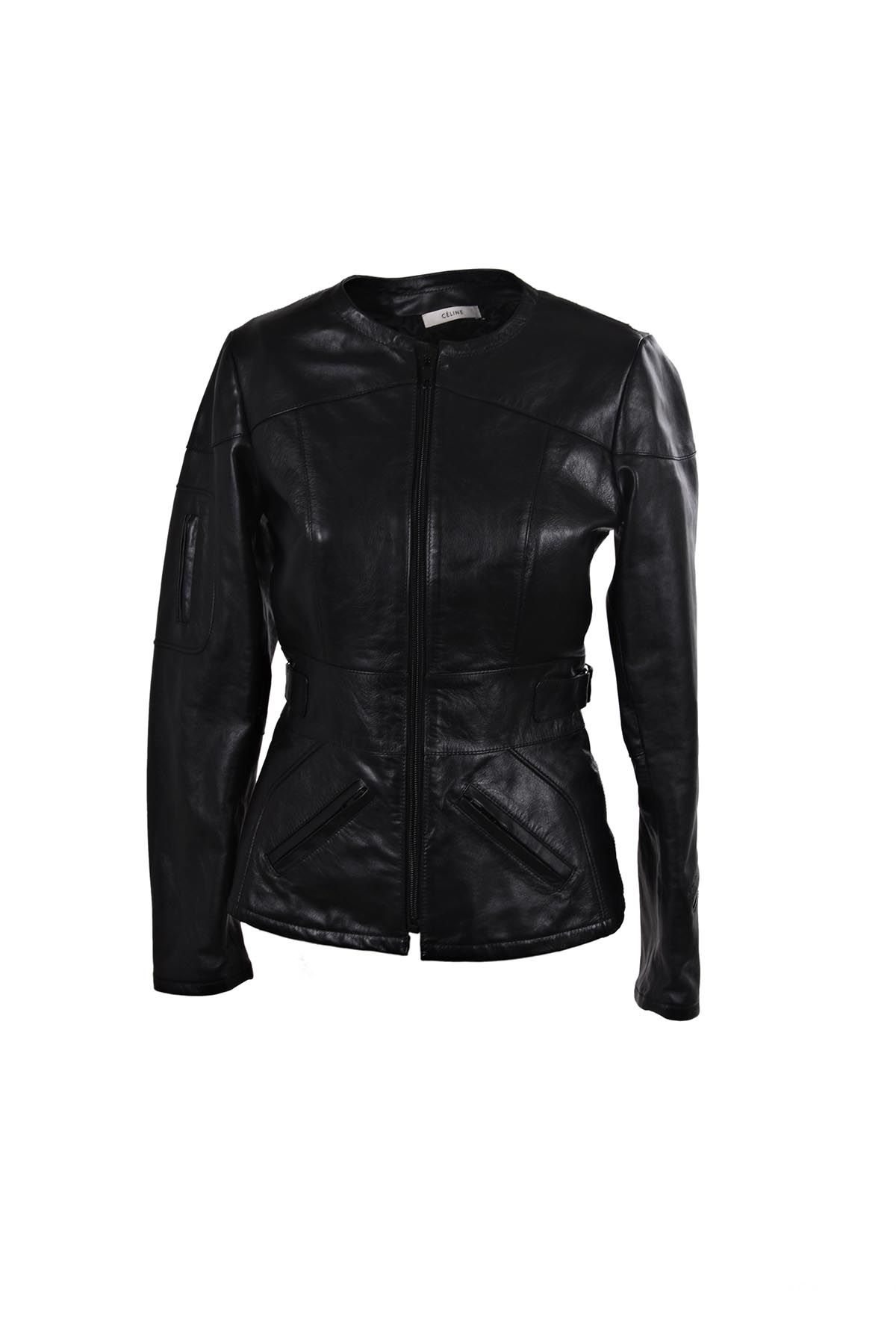 Celine Classic Biker Jacket, Black | ModeSens