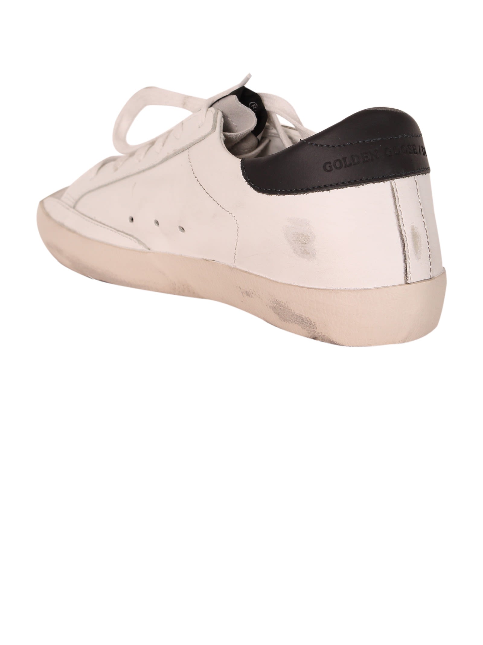 golden goose white grey superstar low sneakers