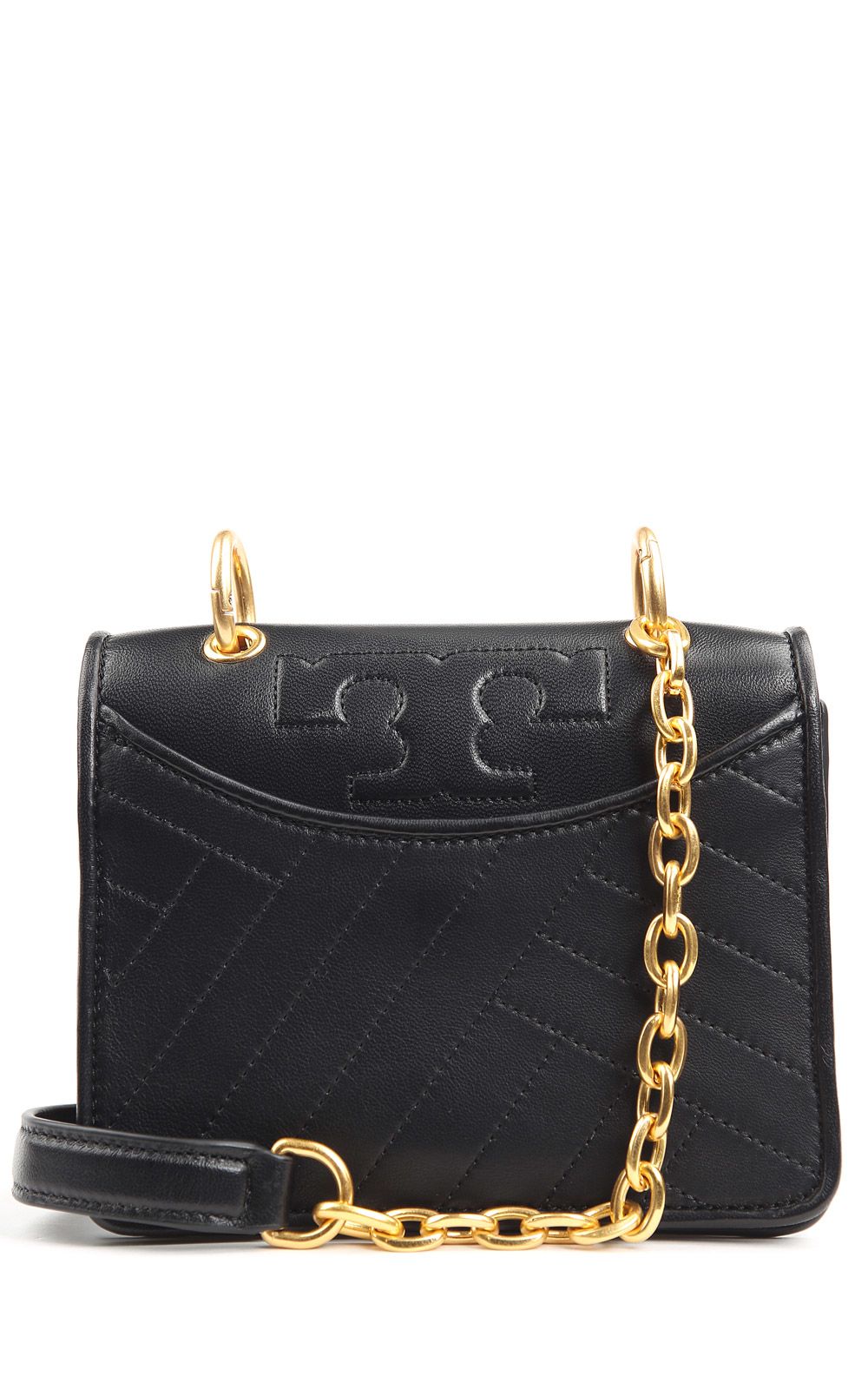 Tory Burch - Tory Burch Mini Alexa Quilted-leather Shouder Bag - Black ...