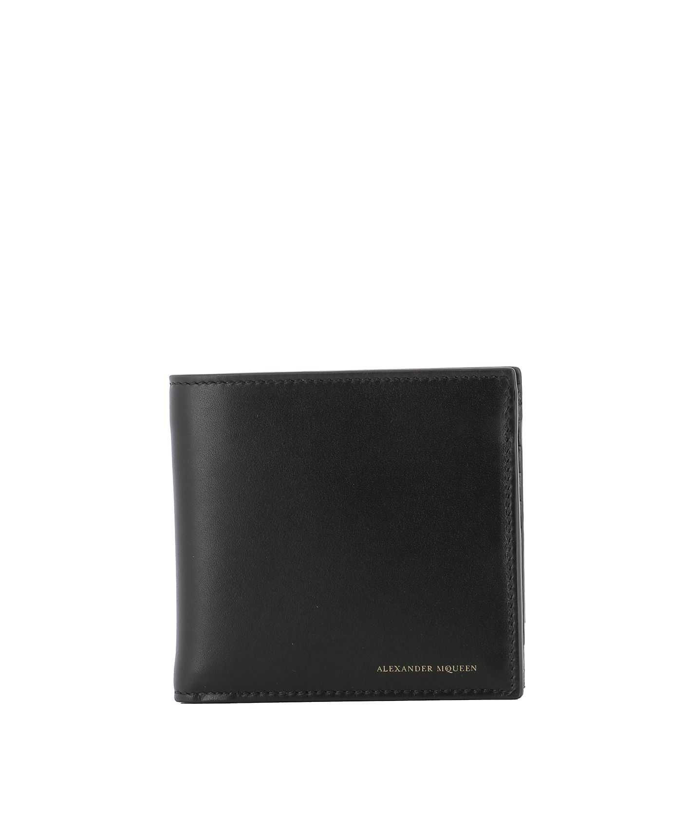 ALEXANDER MCQUEEN Rib Cage Leather Wallet With Coin Pocket, Black ...