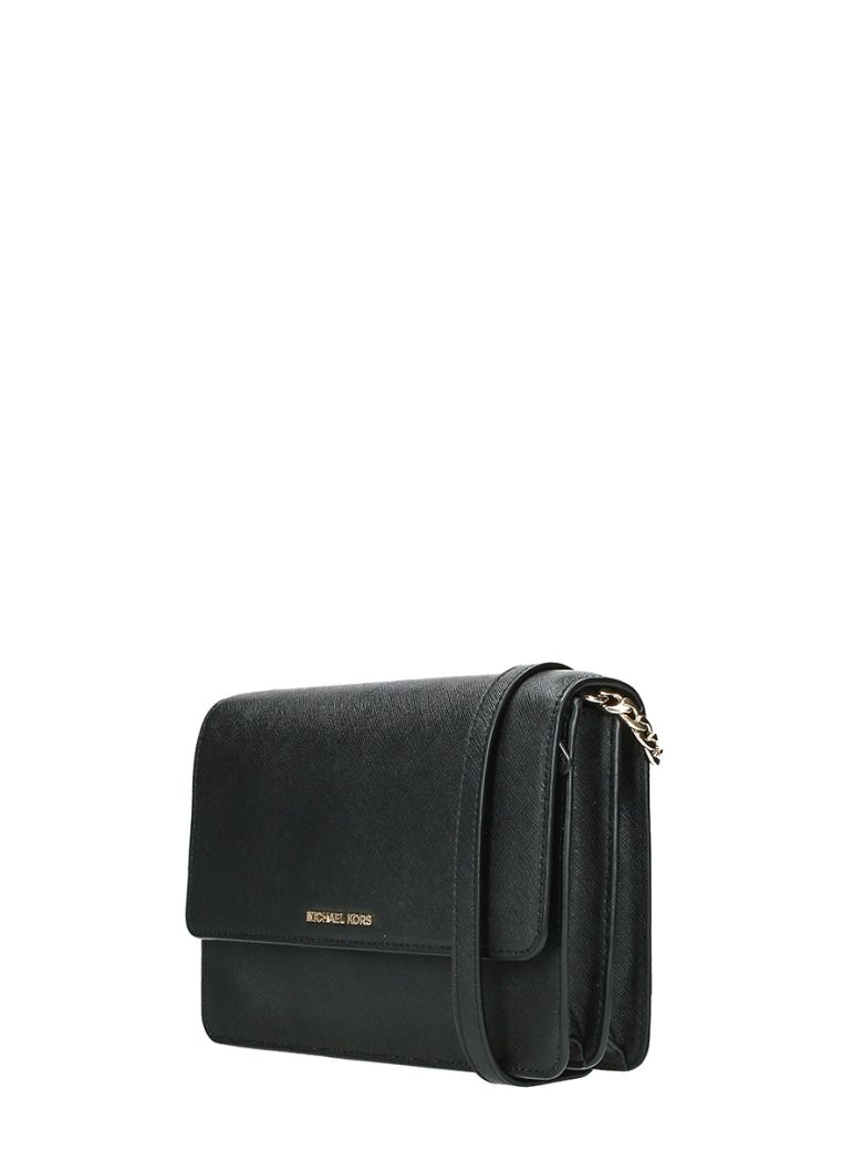 Michael Kors Daniela Large Saffiano Leather Crossbody Bag - Black  32S0GDDC3L-001