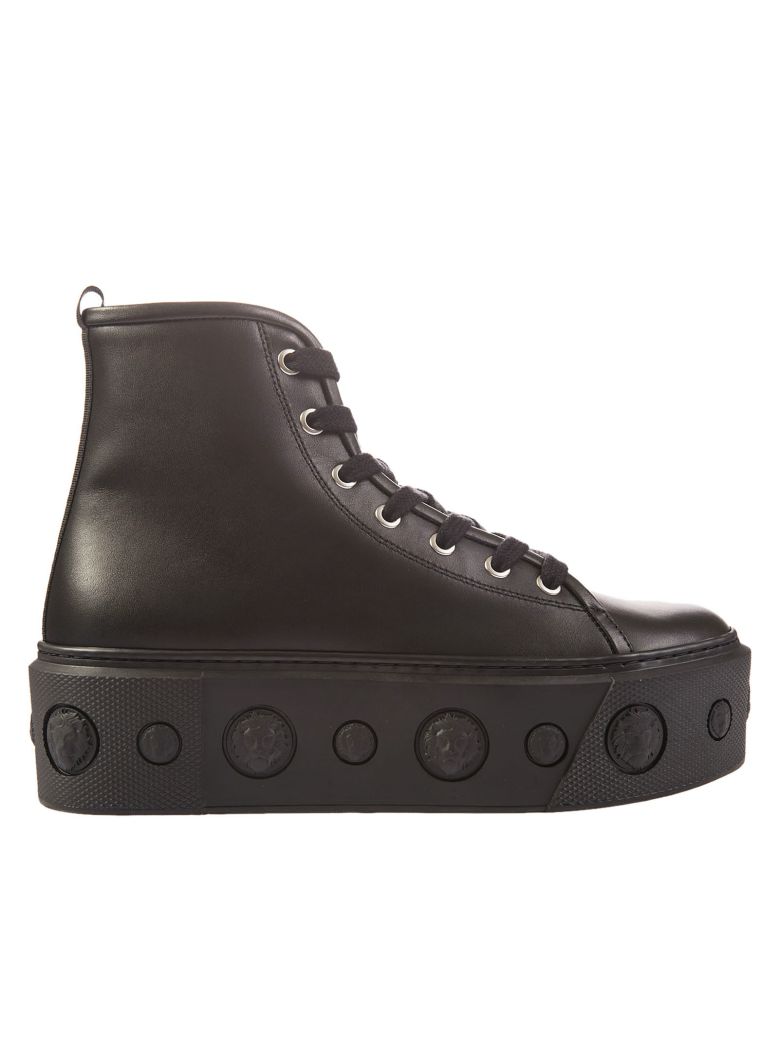 VERSUS VERSACE LACE UP ANKLE BOOTS,10576535
