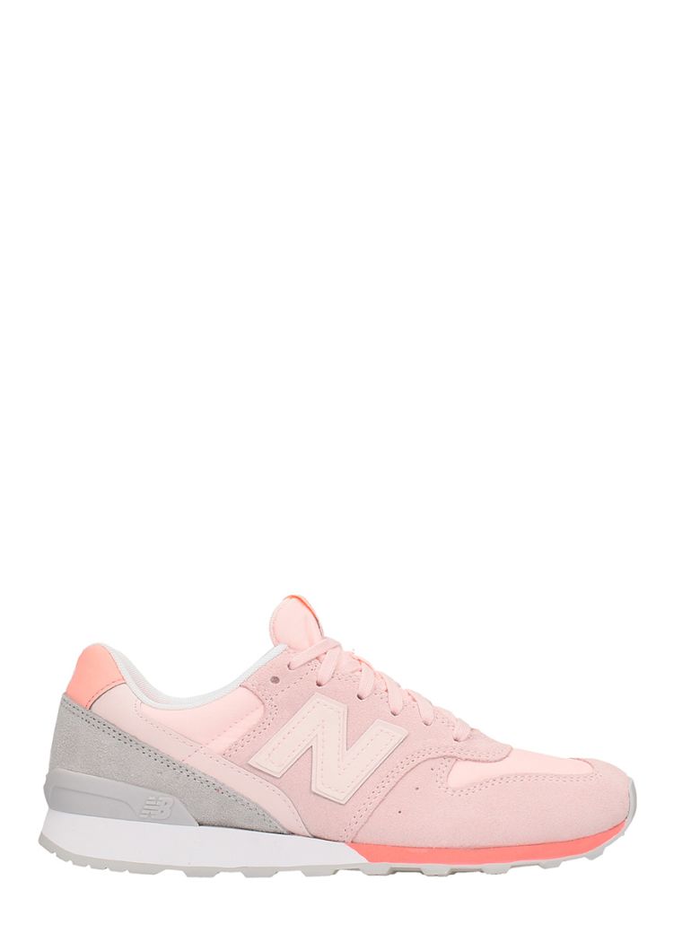 NEW BALANCE 996 PINK GREY SUEDE SNEAKERS,10597552