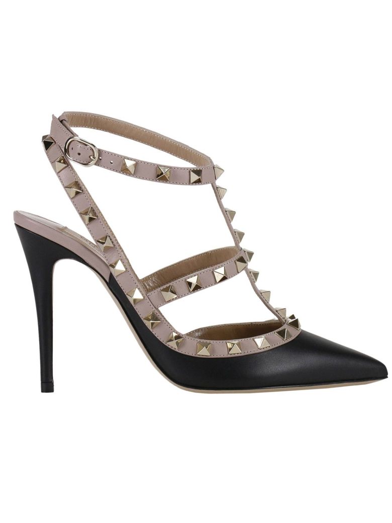 Valentino Pumps Rockstud Ankle Strap 10 Cm Heel In Bicolor And With ...