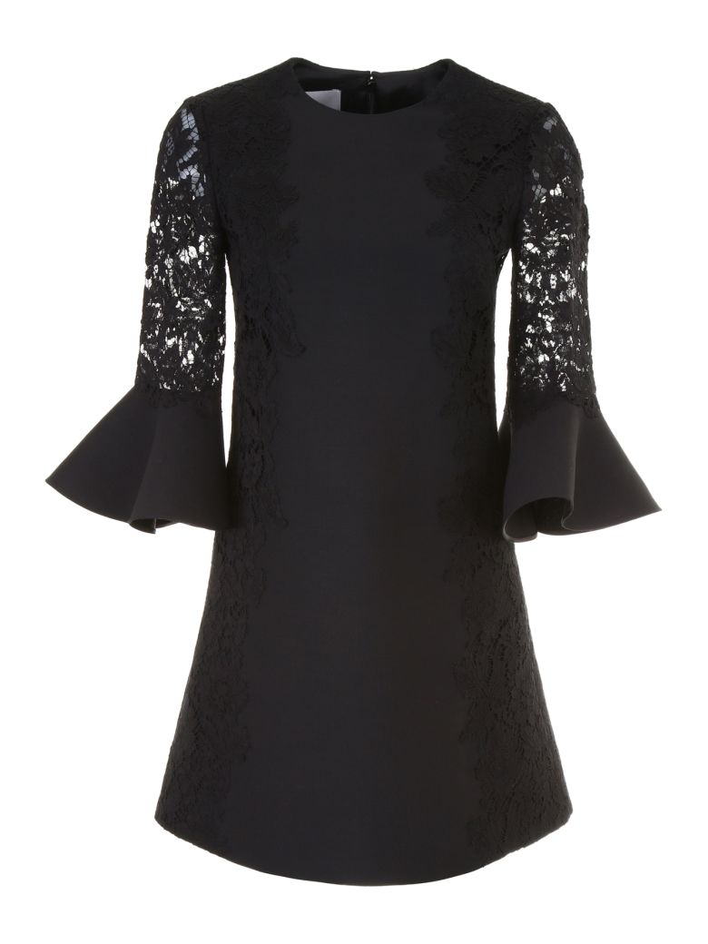 VALENTINO DRESS WITH LACE INSERTS,10573471