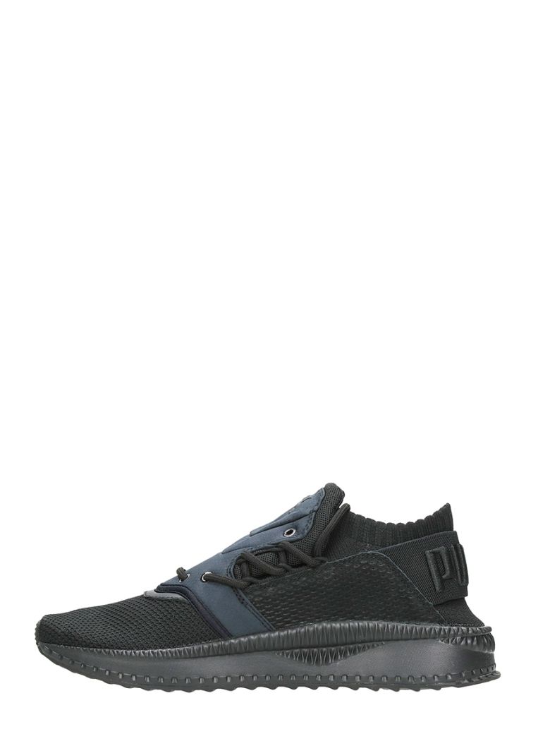 pointed black block heel boots