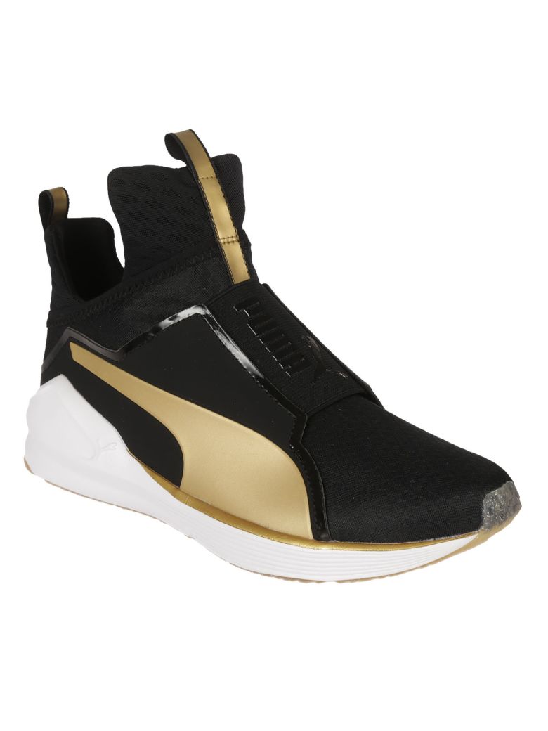 Puma Puma Black And Gold Fierce Sneakers Black, Women's Sneakers Italist