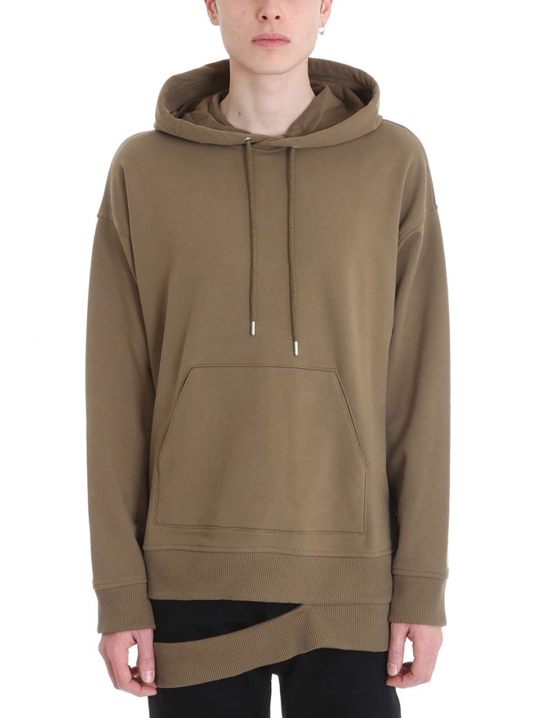 green helmut lang hoodie