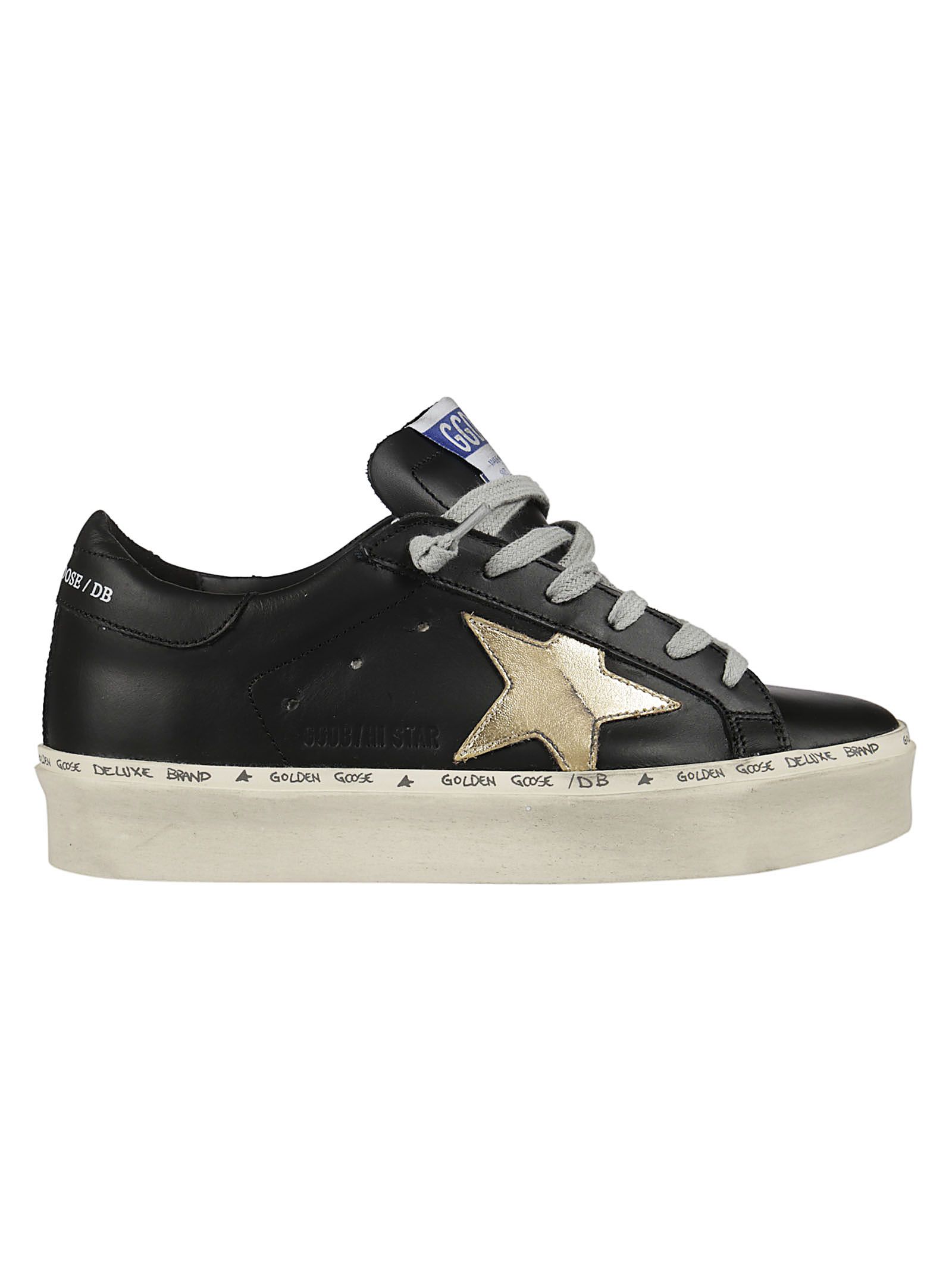 hi star sneakers in leather with gold star