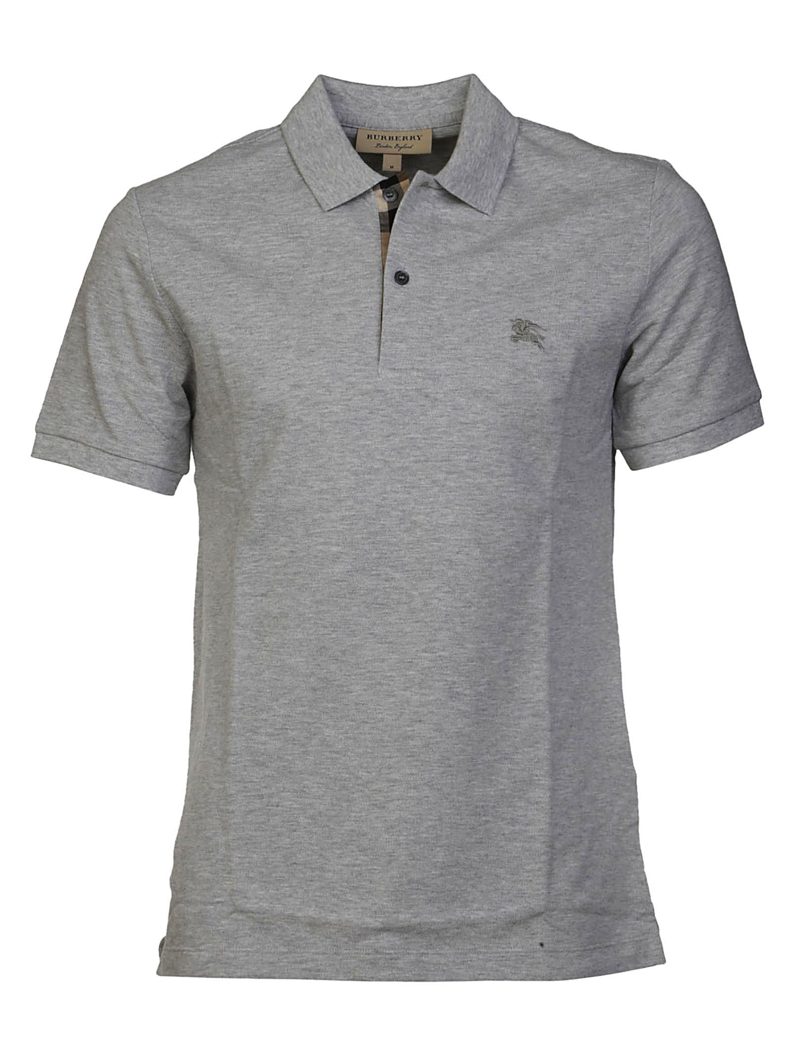 burberry polo shirt grey