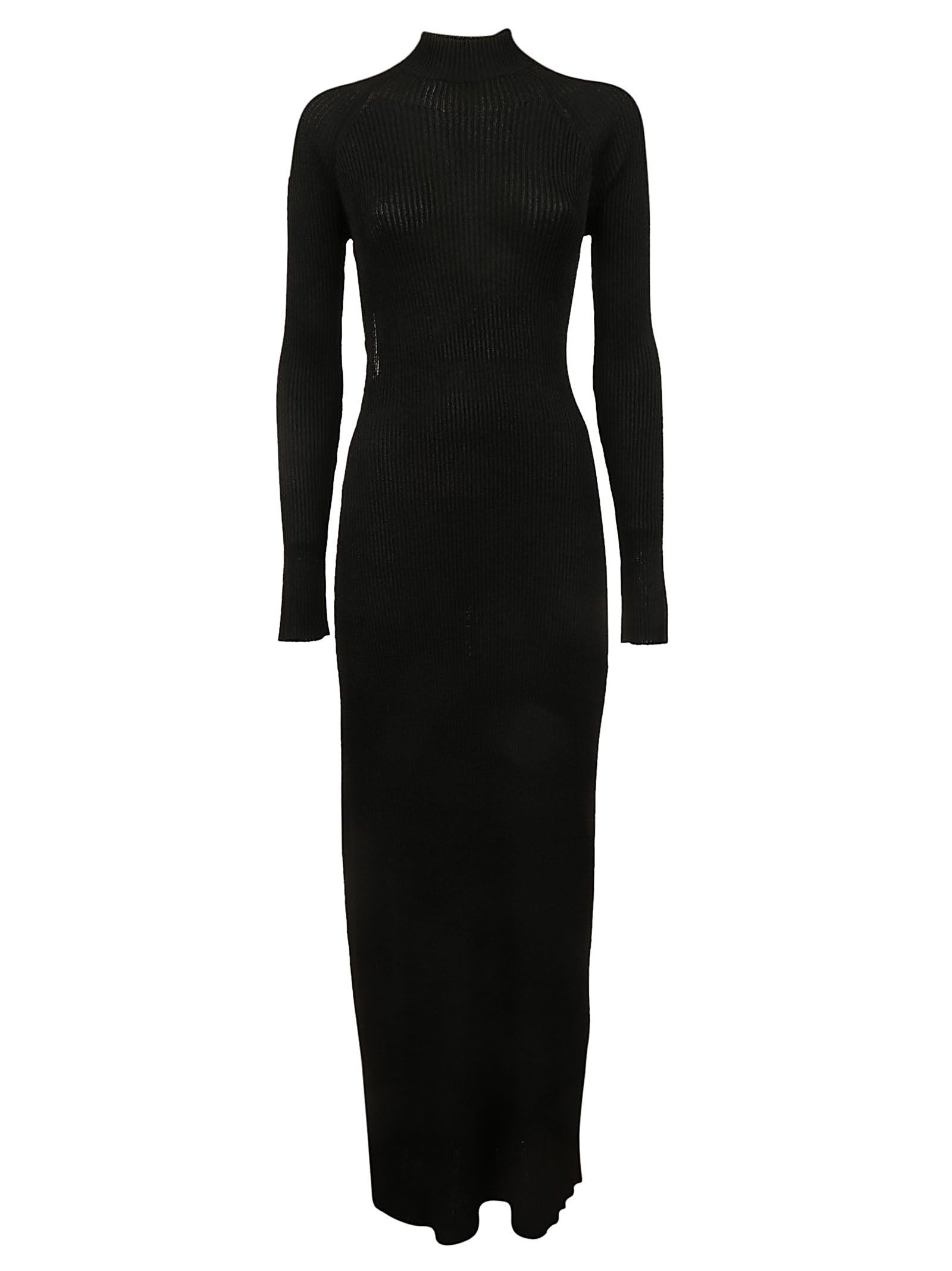 celine cline back cut out dress in black