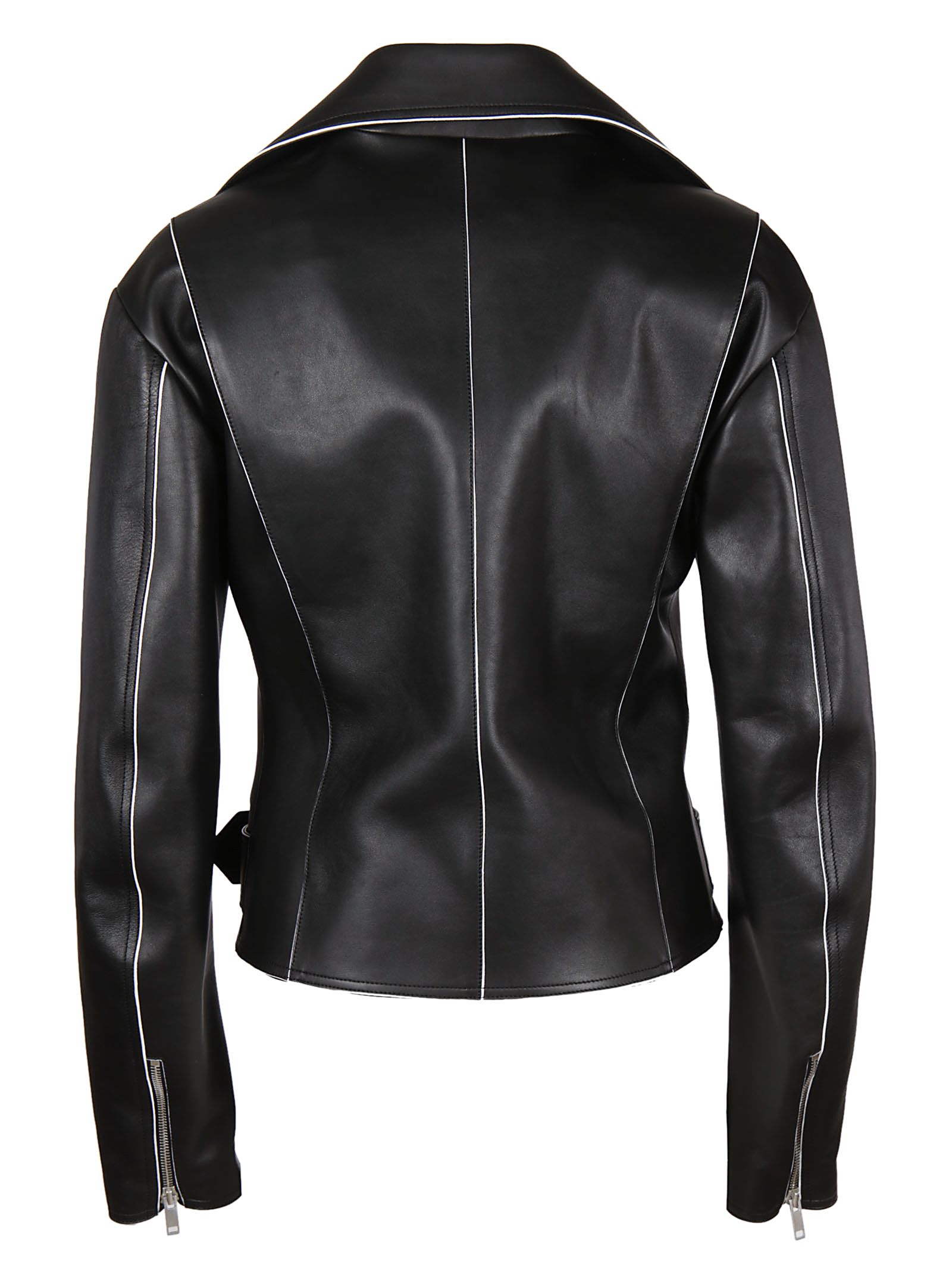 Celine - Celine Zipped Biker Jacket - Black, Women's Leather Jackets ...