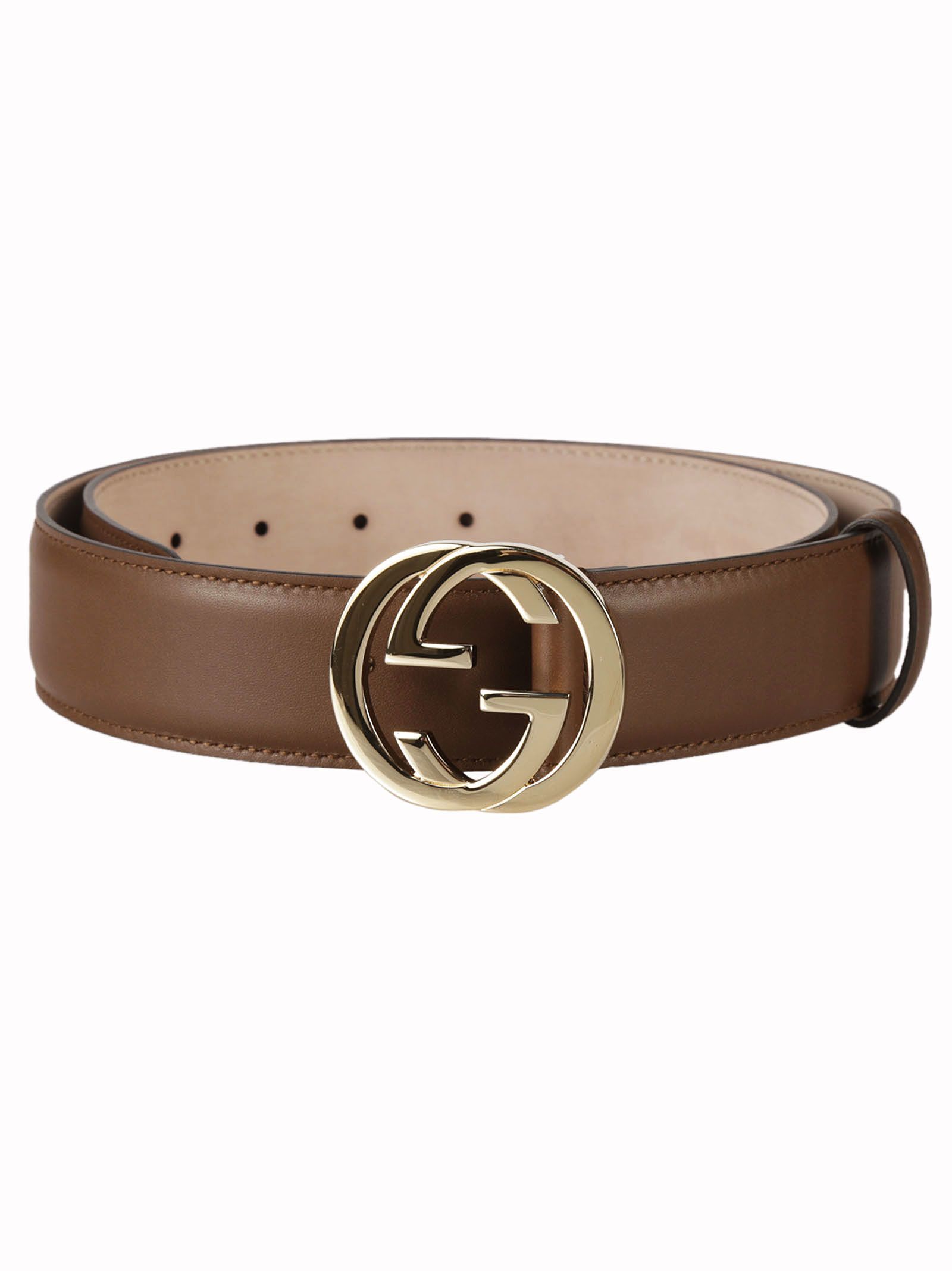 italist | Best price in the market for Gucci Gucci GG Buckle Belt - Brown - 6251703 | italist