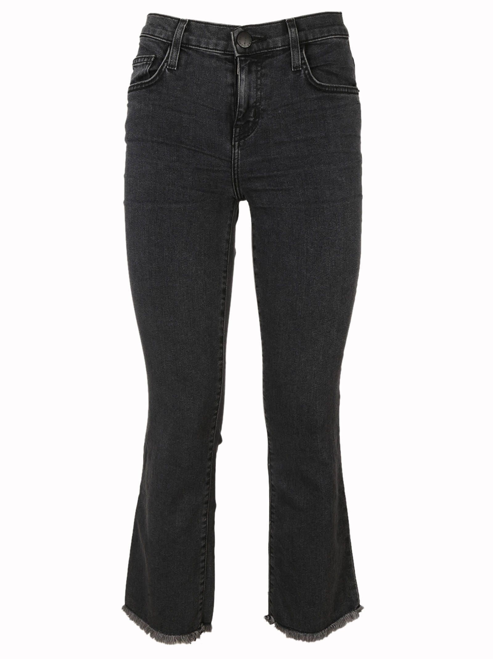 Current/Elliott Evermore Raw Hem Jeans - Black - 6251680 | italist