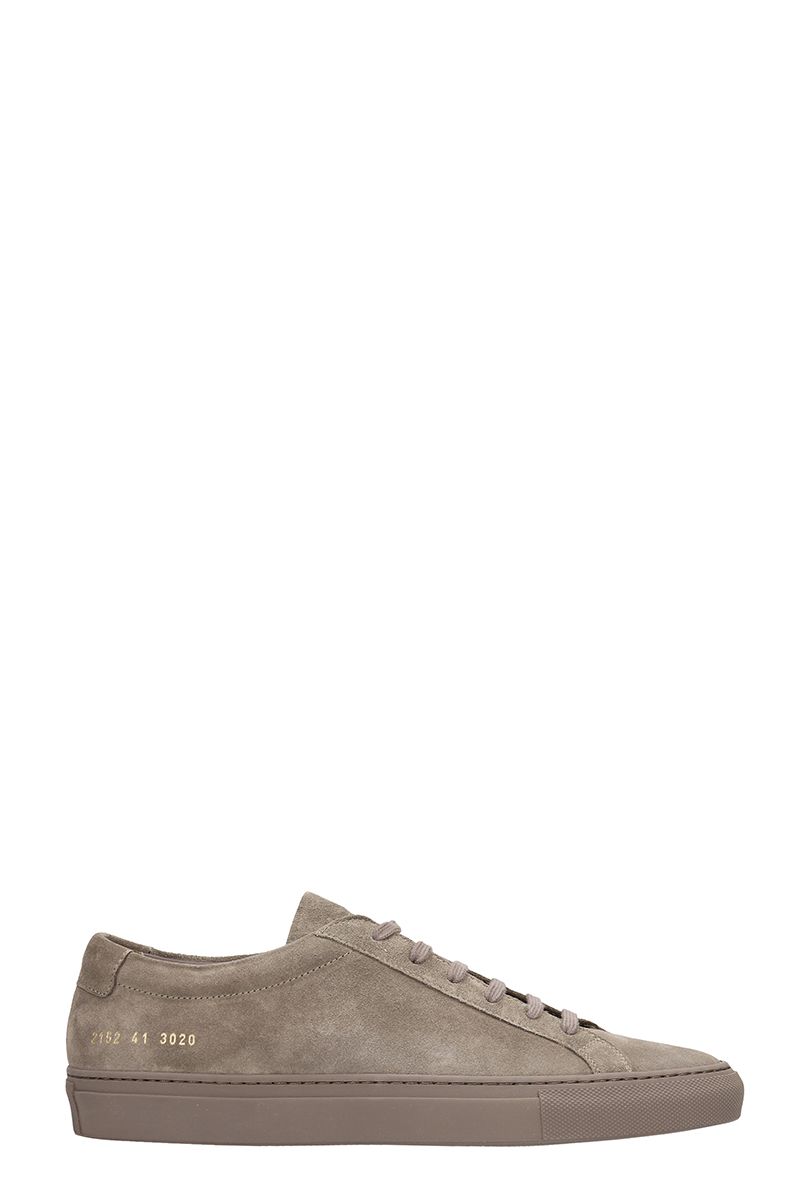 common projects taupe suede