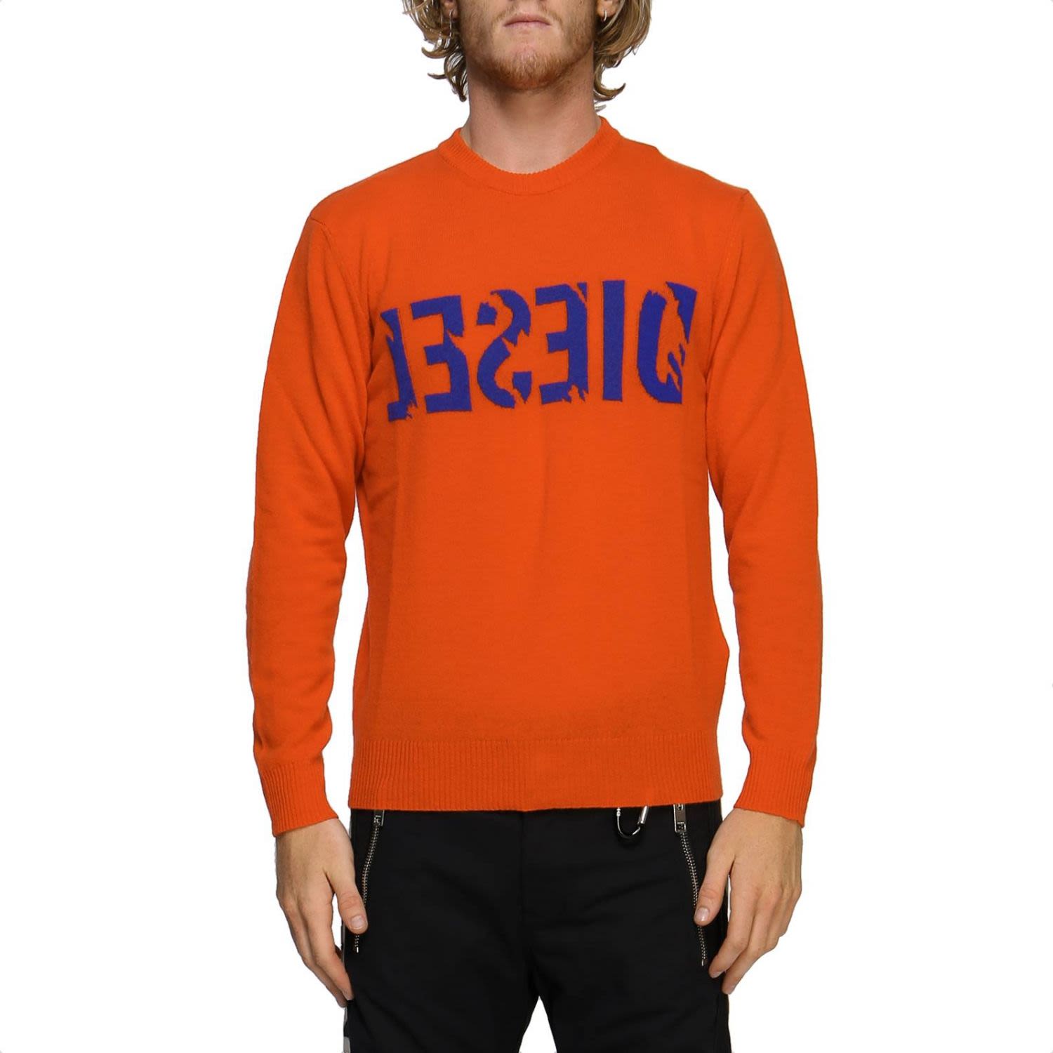 Diesel Sweater Sweater Men Diesel - orange - 10684935 | italist