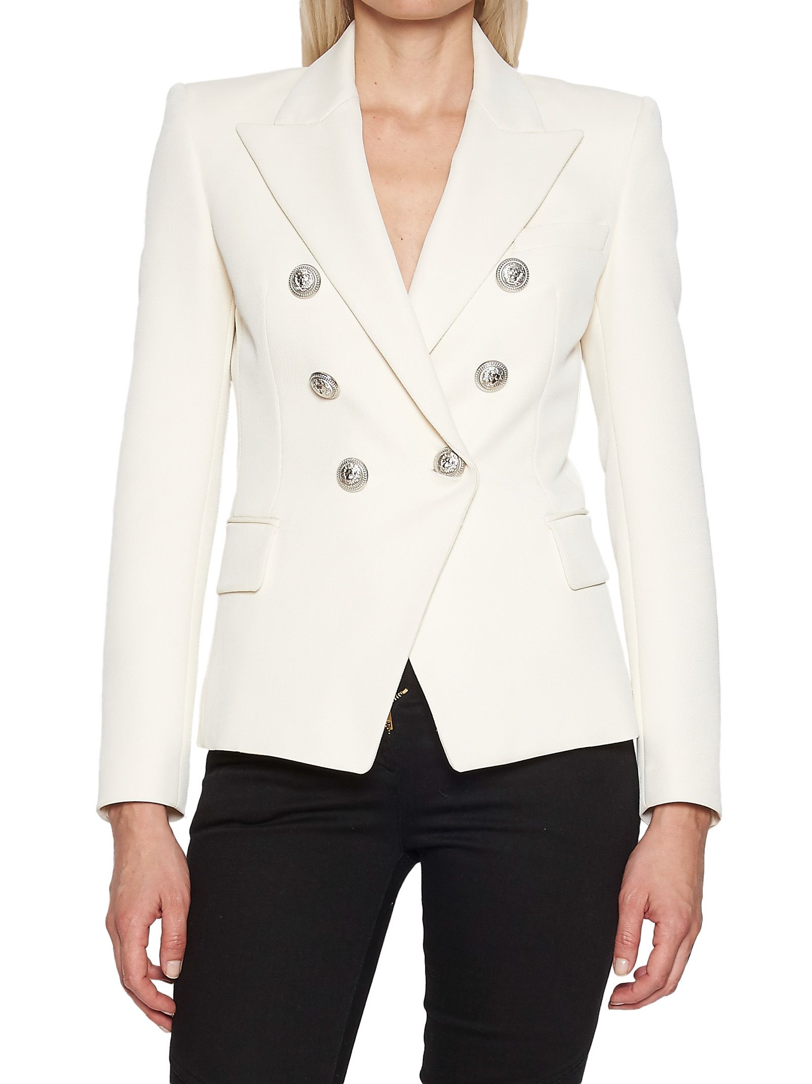 Balmain - Balmain Jacket - White, Women's Jackets | Italist
