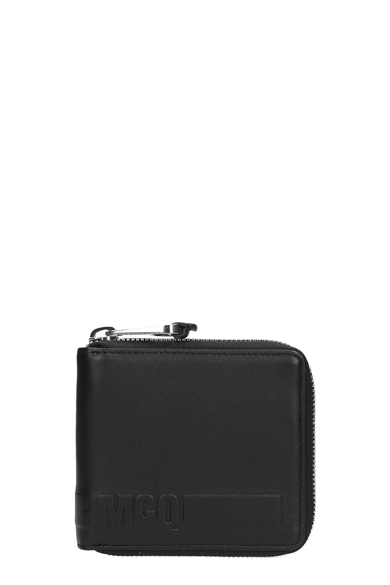 MCQ BY ALEXANDER MCQUEEN BLACK LEATHER WALLET,10624975