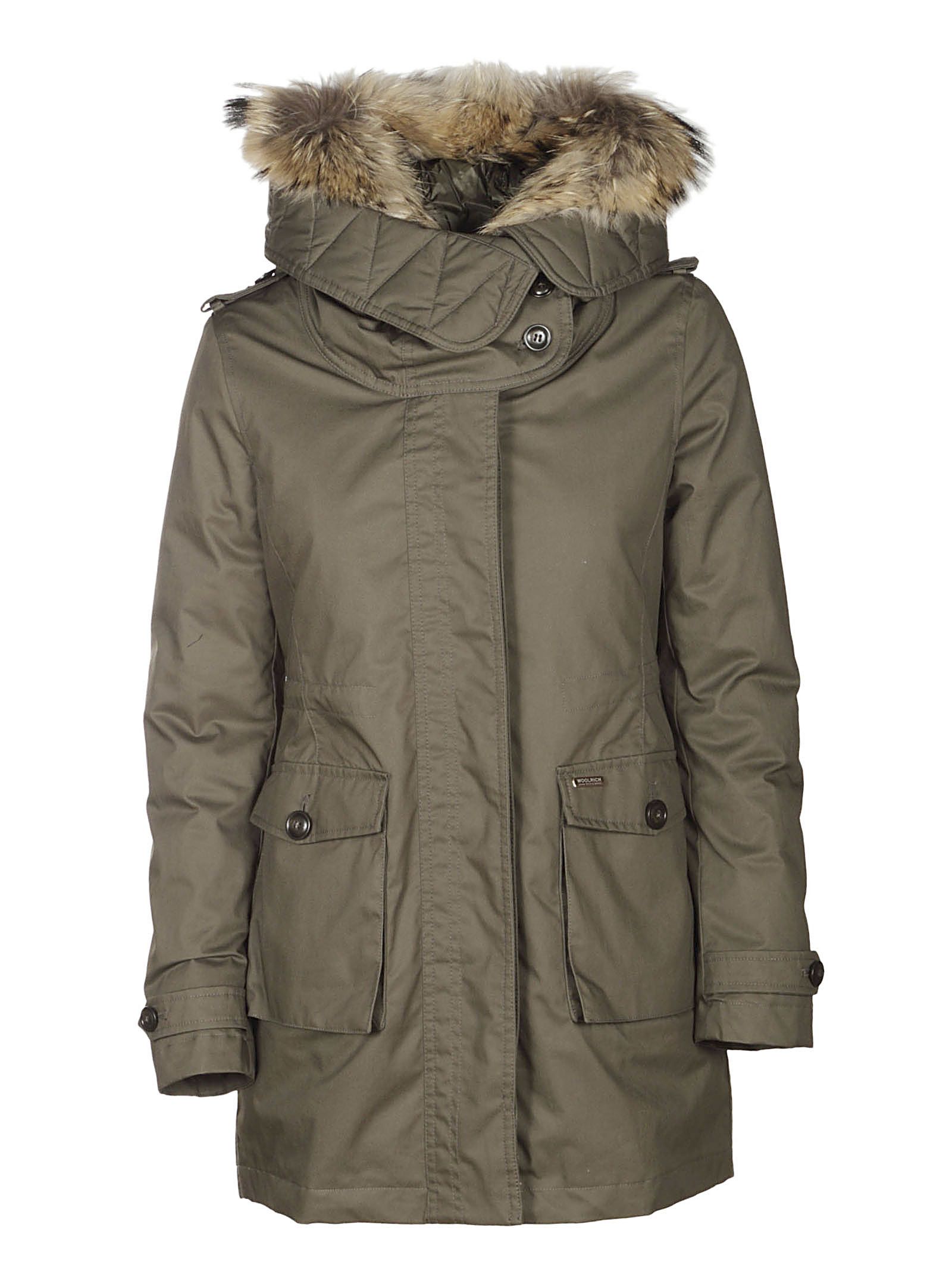italist | Best price in the market for Woolrich Woolrich Hooded Parka ...