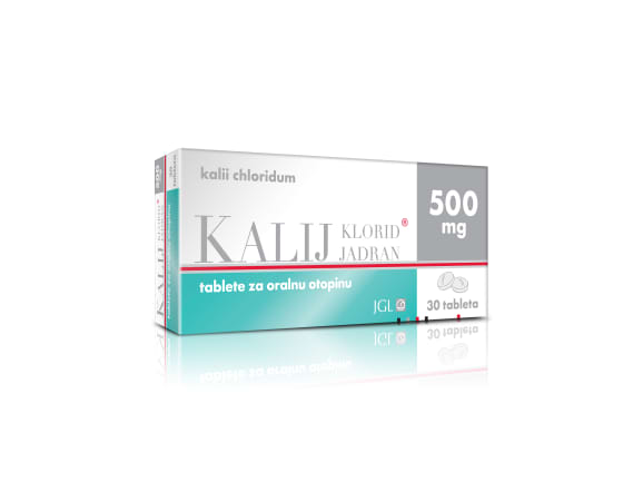 Kalijev klorid 500 mg tablete za oralnu otopinu