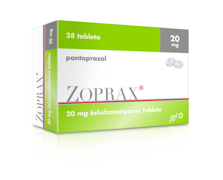 Zoprax 20 mg želučanootporne tablete