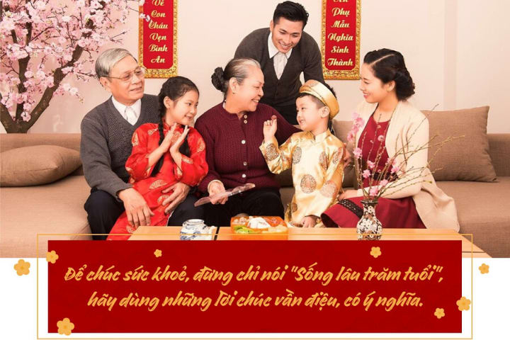 ĐIỀU HAY DẠY CON: BIẾT NÓI LỜI CHÚC TẾT ĐẾN ÔNG BÀ, NGƯỜI THÂN TRONG GIA ĐÌNH