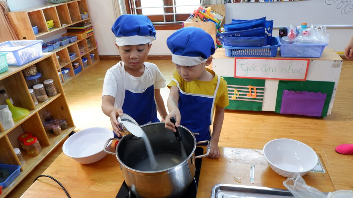 BÉ HỌC LÀM BUKO PANDAN - MÓN TRÁNG MIỆNG GÂY NGHIỆN MÙA HÈ NÀY