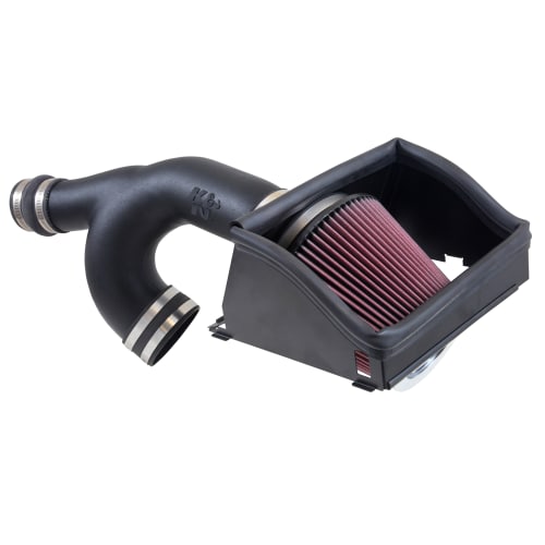 K&N 63-2593 Performance Air Intake System with Red Air Filter Wrap 