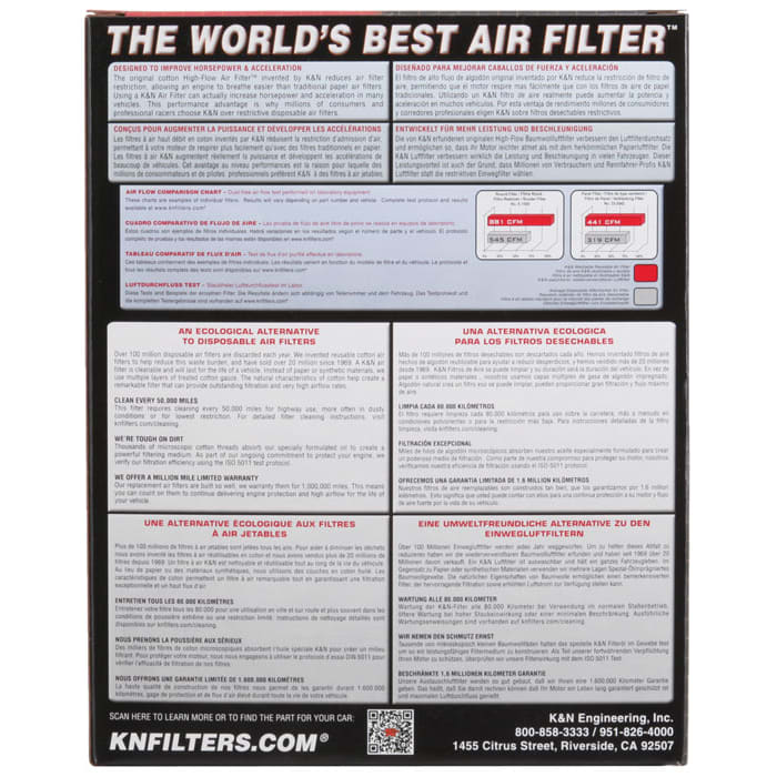 K/&N KT-6912 Replacement Air Filter