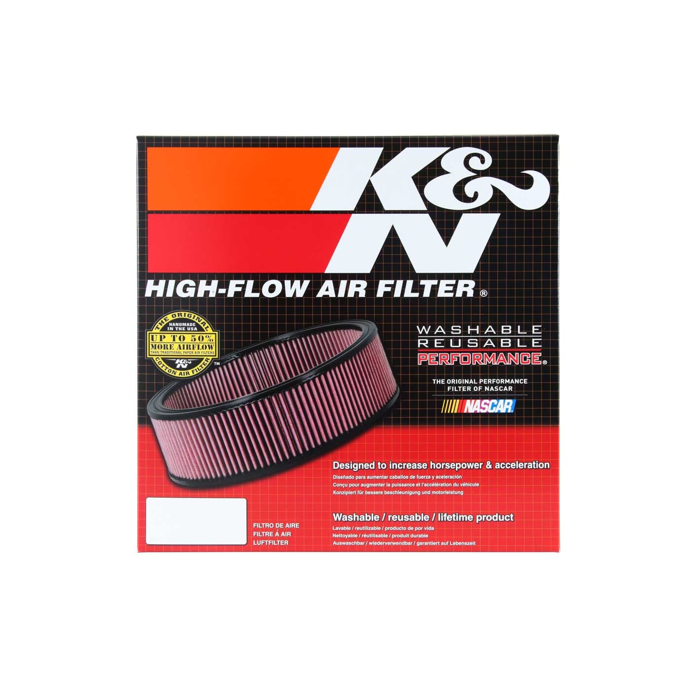 K/&N Filters E-3650 Hi-Flow Air Intake Filter