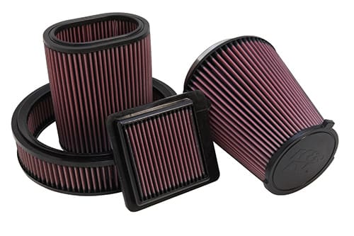 Group of oiled cotton air filters
