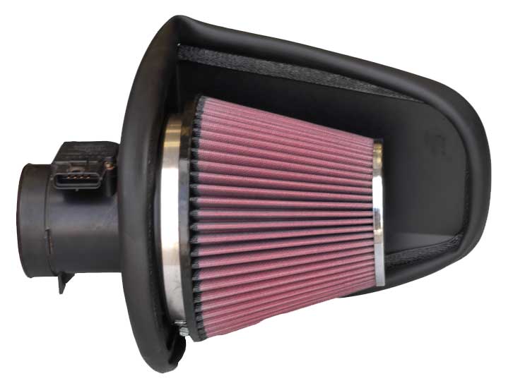 K&N 57-3013-2 Performance Air Intake System with Red Air Filter Wrap