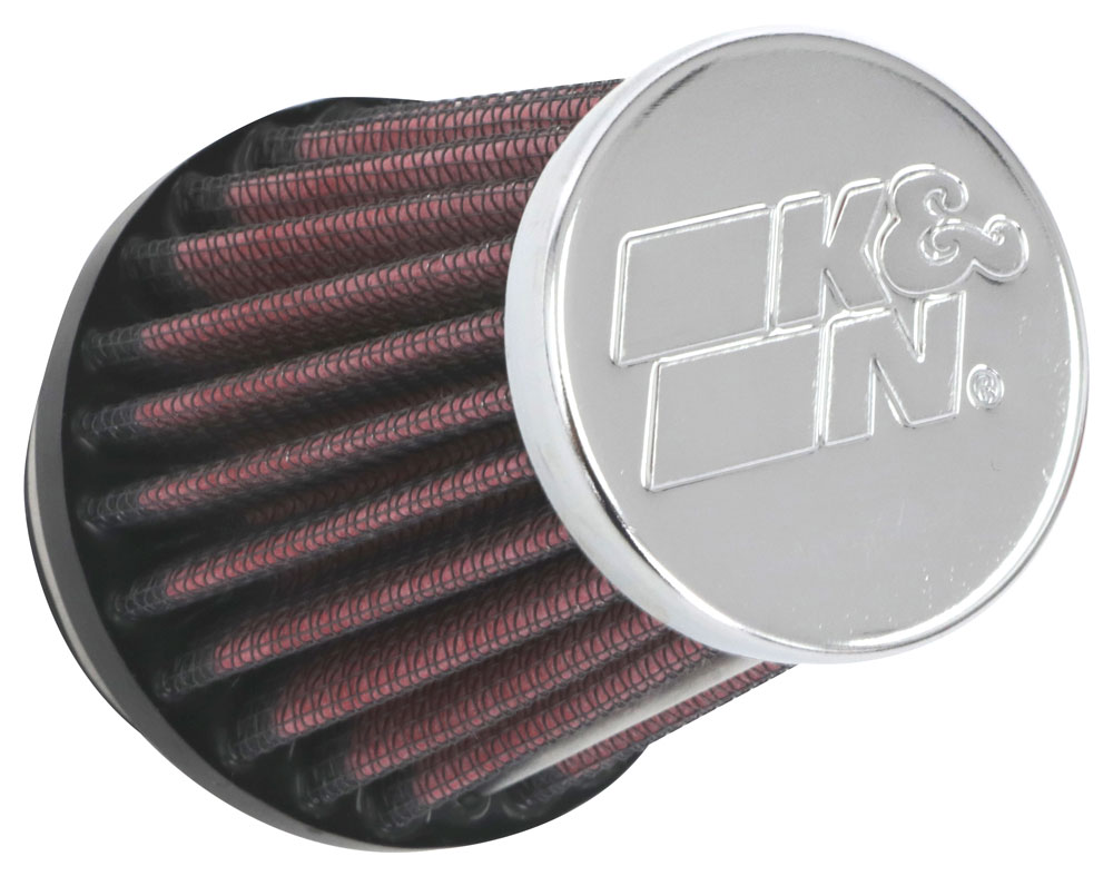 K&N RC-2290 Round Tapered Chrome Universal Clamp-On Air Filter