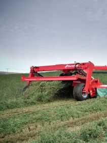 Mower Conditioners - Kverneland 4300 LT LR CT CR, BX Swath Belt speed up collection of crop