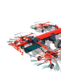 Four Rotor Rakes - Kverneland 95130C Pro, simple electric control and high performance on field