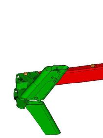Kverneland Packer Arm, attachment to reduce plough side forces, unique steel provides great strengt