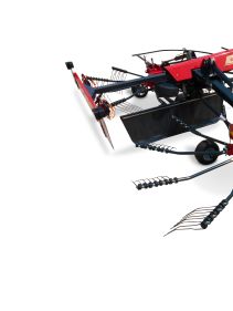 Double Rotor Rakes - VICON ANDEX 705 EVO - 705 VARIO, high performance and TerraLink Plus cardanic rotor providing improved quality of forage