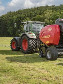 Fixed Chamber round balers - VICON RF 4225, maximal capacity in all crop conditions, the system ensures maximal bale rotation