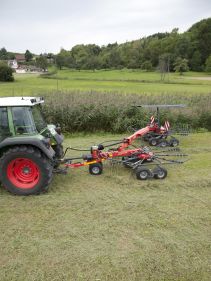 Double Rotor Rakes - Andex 714T VARIO - 714T EVO, CompactLine Gearbox provides almost maintenance free and great strengt during operation