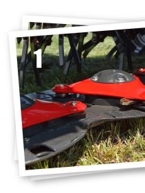 Plain Mowers - VICON EXTRA 328F - 332F - FRONT MOUNTED DISC MOWER, with its responsive headstock makes it easy to use