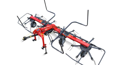 Mounted Tedders - VICON FANEX 464 - 524T - 524, easy to use gearbox and low maintenance and dobbel bearings