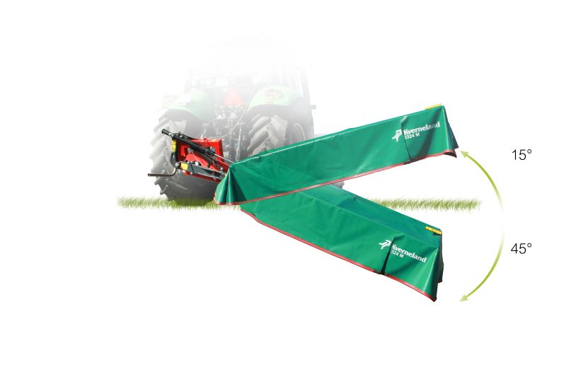 KVERNELAND 2316 M - 2320 M - 2324 M, side mounted disc mowers build compact for smaller tractors