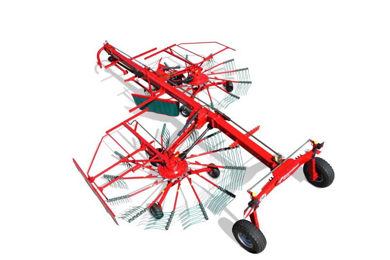 Double rotor rakes - Kverneland 9577 S, double rake with superb performance and Exceptional maneuverability