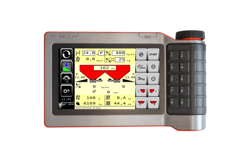 Kverneland Exacta TL, top range spreading with center flow, EasySet, ISOBUS, Geocontrol and Basic Section Control