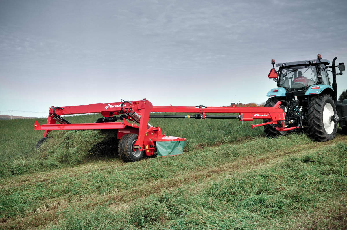 Mower Conditioners - Kverneland 4300 LT LR CT CR, BX Swath Belt speed up collection of crop