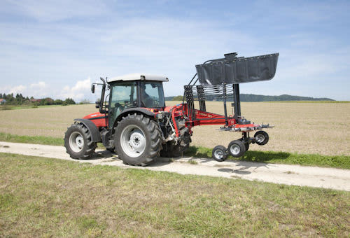 Single Rotor Rakes - VICON ANDEX 424-464, safe during efficent transportation