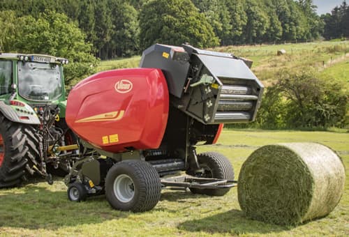 Fixed Chamber round balers - VICON RF 4325, The RotaMax Chamber, Parallelogram DropFloor system for easy unblocking, Superior Intake Performance, PowerBind Twine and Net wrapping Systems