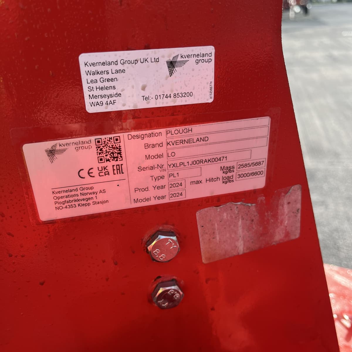 Kverneland - Kverneland LO Plough