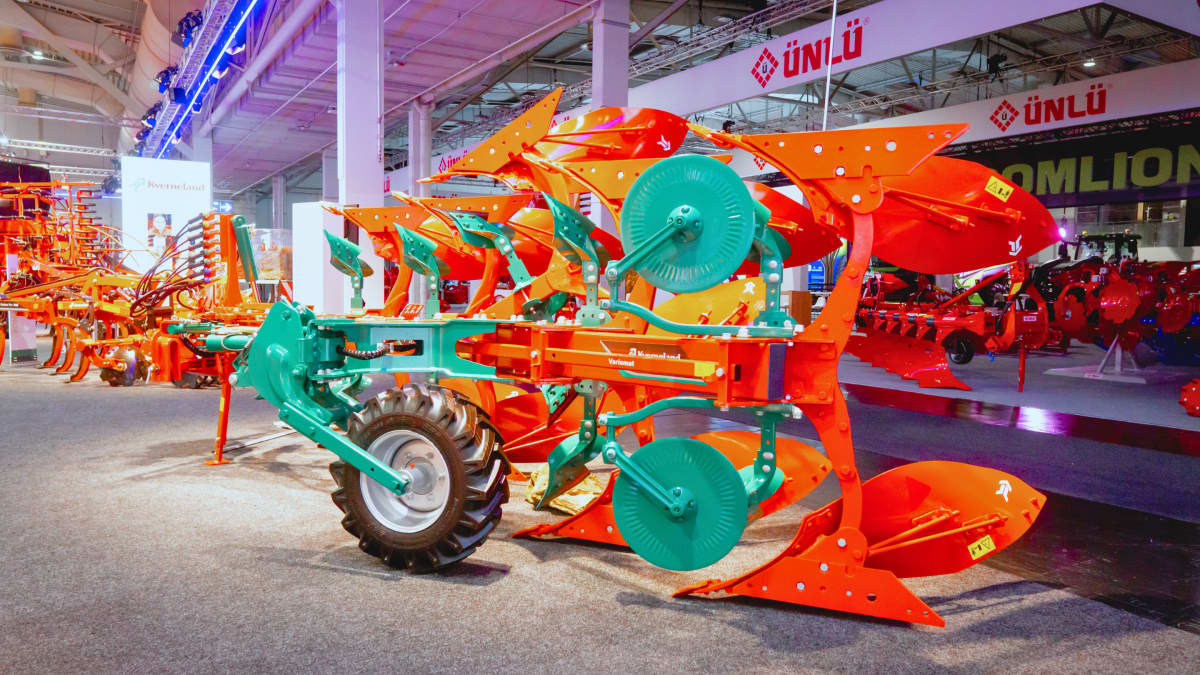 Kverneland Ploughs showcased on the stand