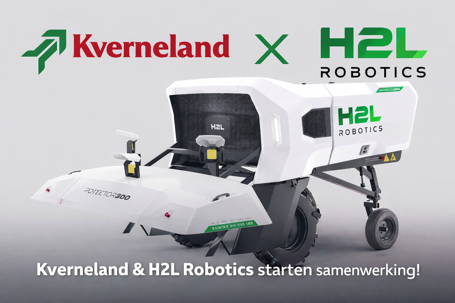 Kverneland - Autonome aardappelselectie robot H2L Robotics ondergebracht binnen Kverneland dealer netwerk